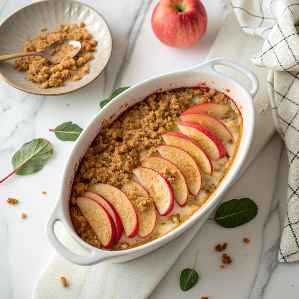 Old-Fashioned Apple and Cheese Casserole Recipe - Recipe Image