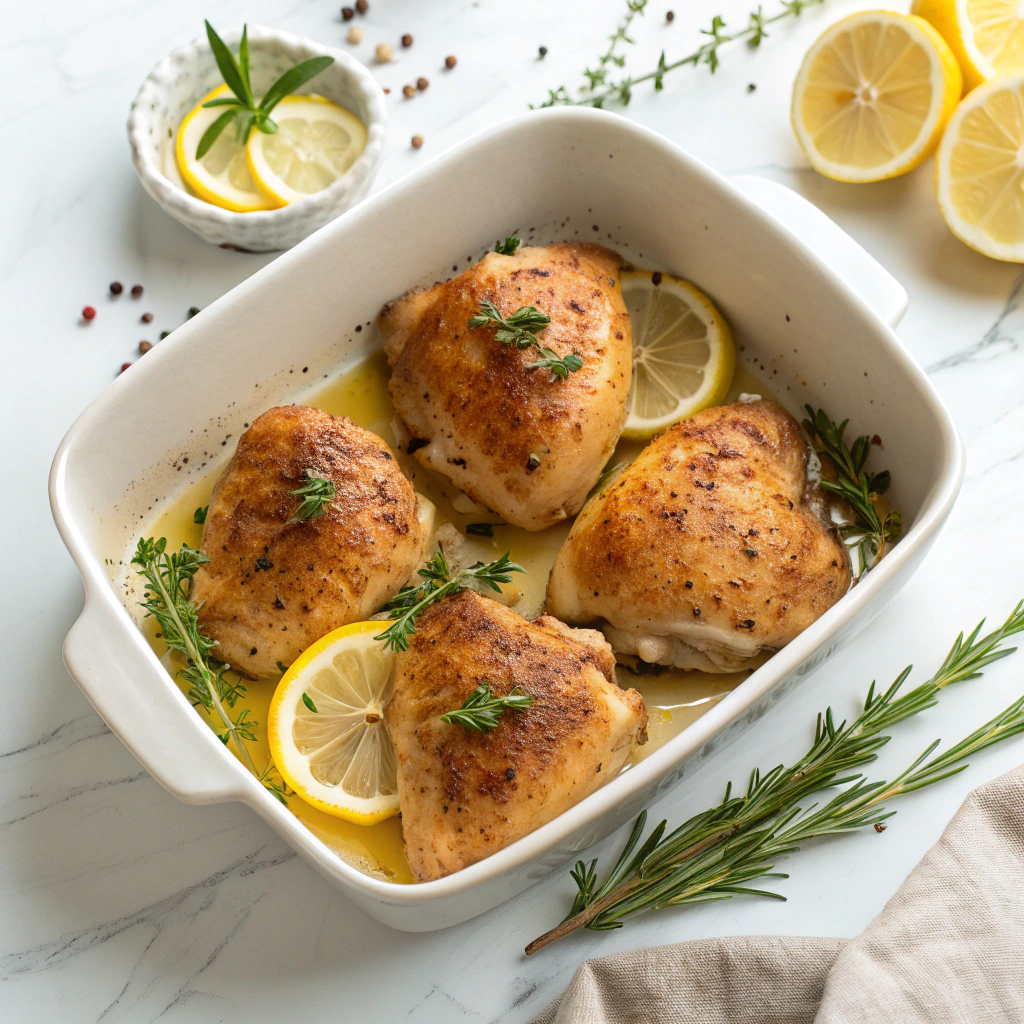Greek Lemon Chicken Thighs Recipe - Recipe Image