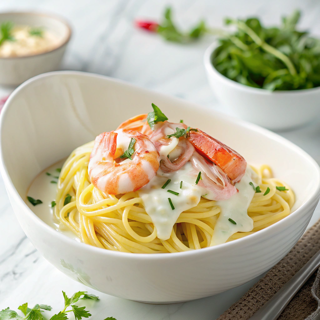Gourmet Lobster Pasta in a Creamy Dream Sauce Recipe - Recipe Image