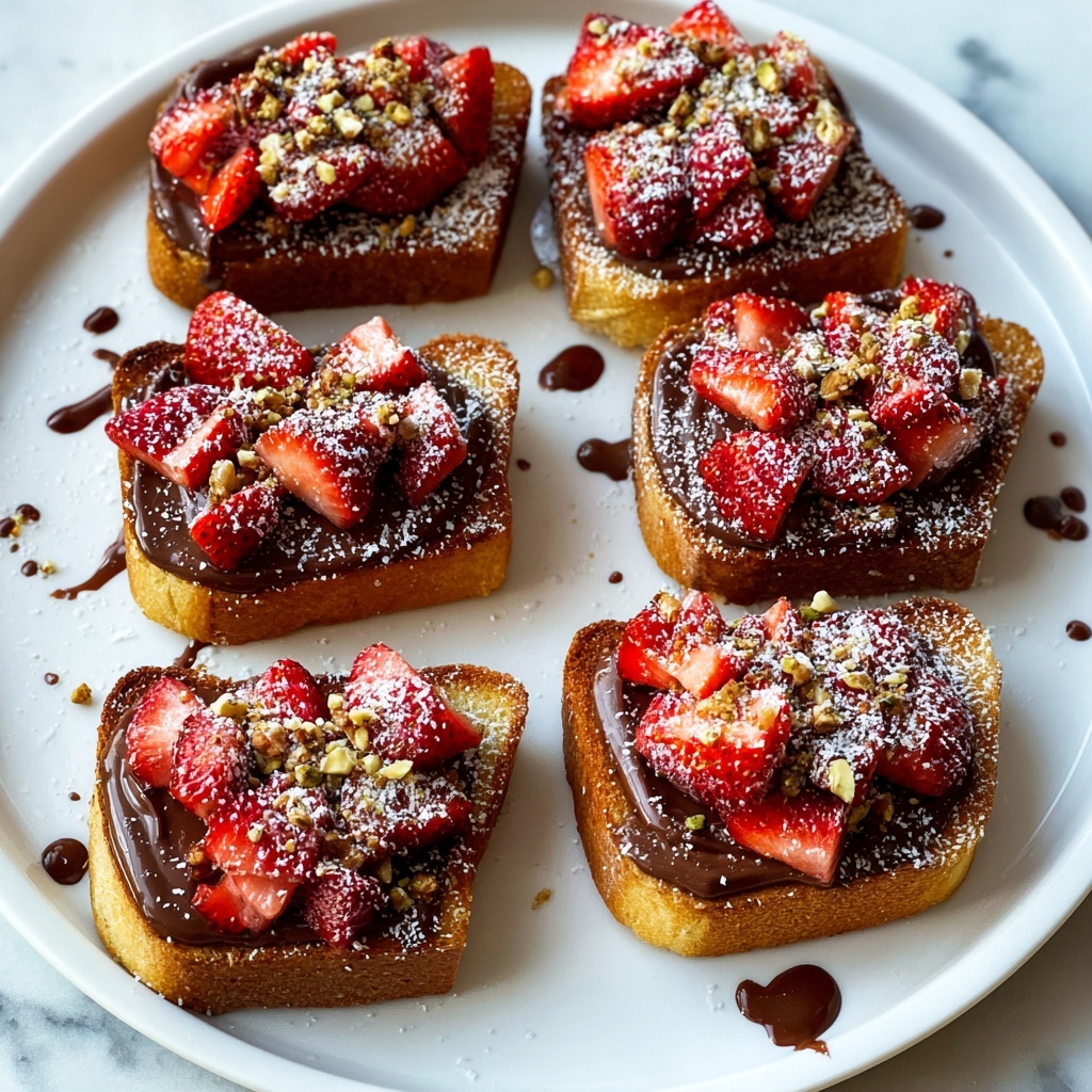 Chocolate Strawberry Bruschetta Dessert Recipe - Recipe Image