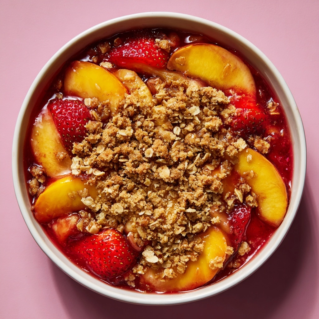 Strawberry Peach Crisp Recipe - Recipe Image