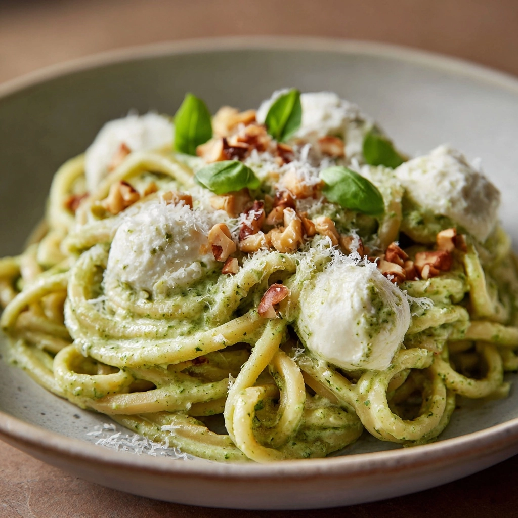 Creamy Pesto Pasta Sauce Recipe - Recipe Image