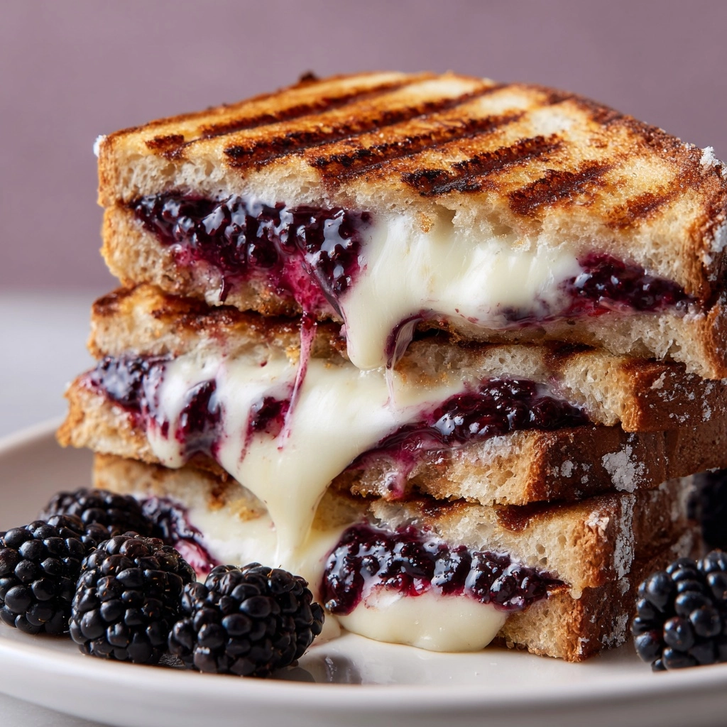 Balsamic Blackberry Brie Grilled Cheese Recipe - Recipe Image
