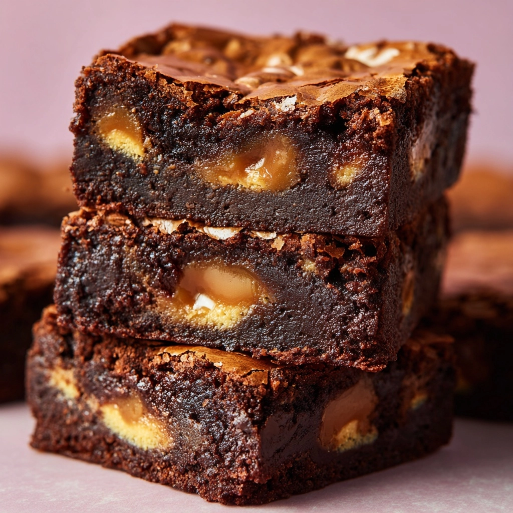 Fudgy Peanut Butter Brownies Recipe - Recipe Image