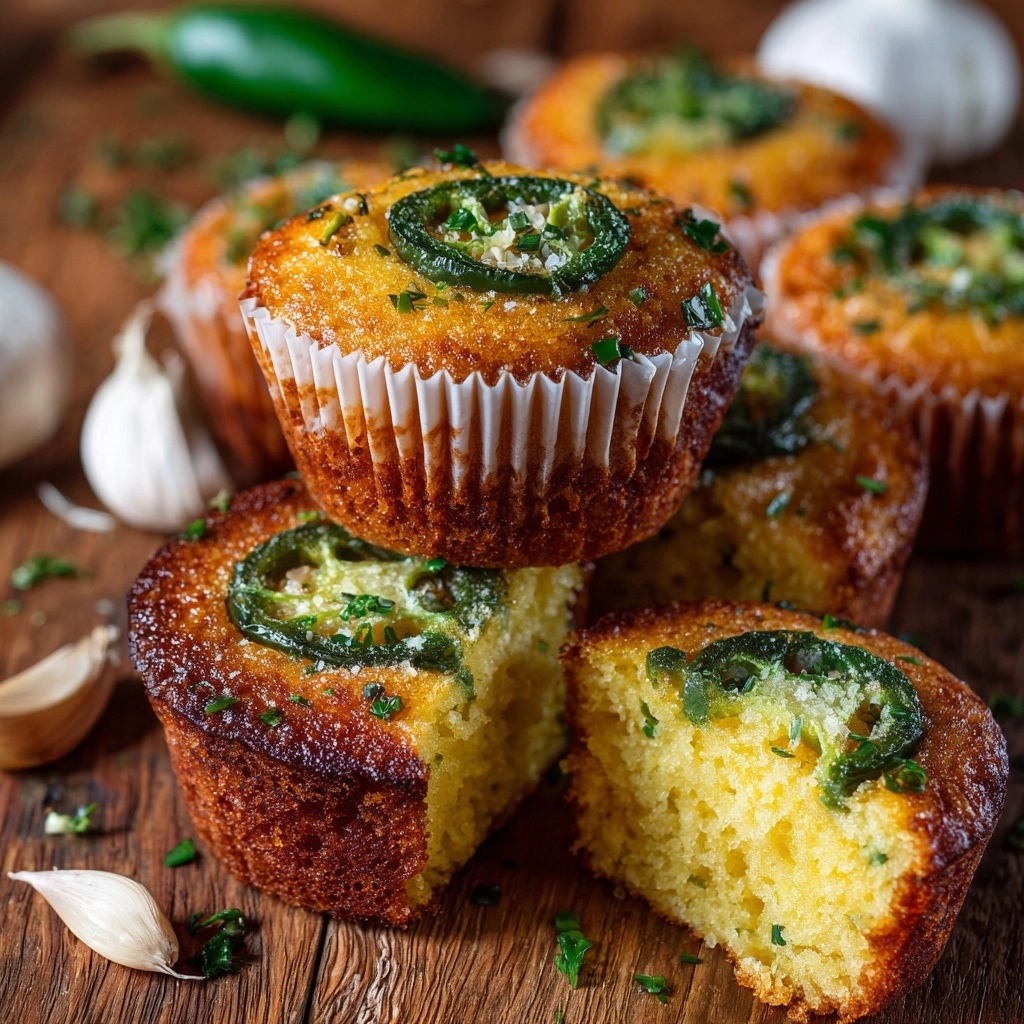 Jalapeño Cornbread Muffins with Cream Cheese Filling Recipe - Recipe Image