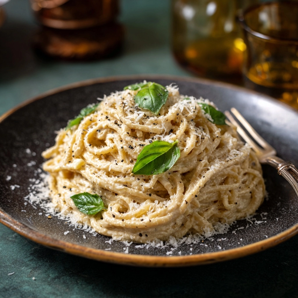 Lemon Basil Zucchini Pasta Alfredo Recipe - Recipe Image