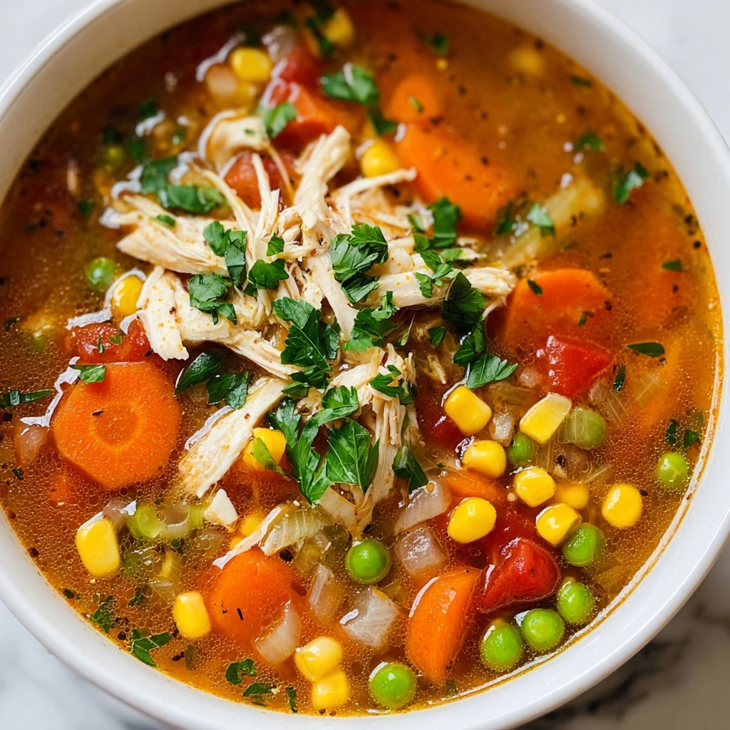 Healthy Chicken Vegetable Soup Recipe - Recipe Image