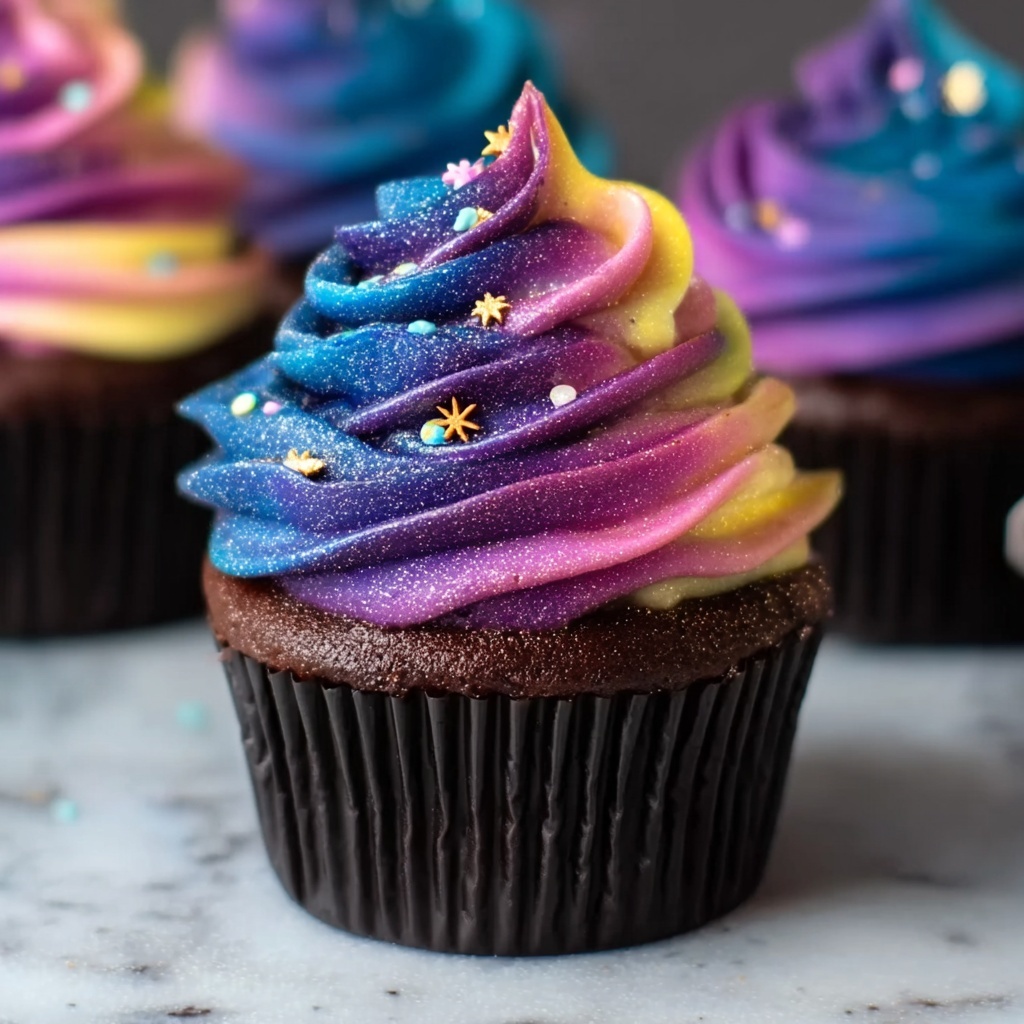 Milky Way Galaxy Cupcakes Recipe - Recipe Image