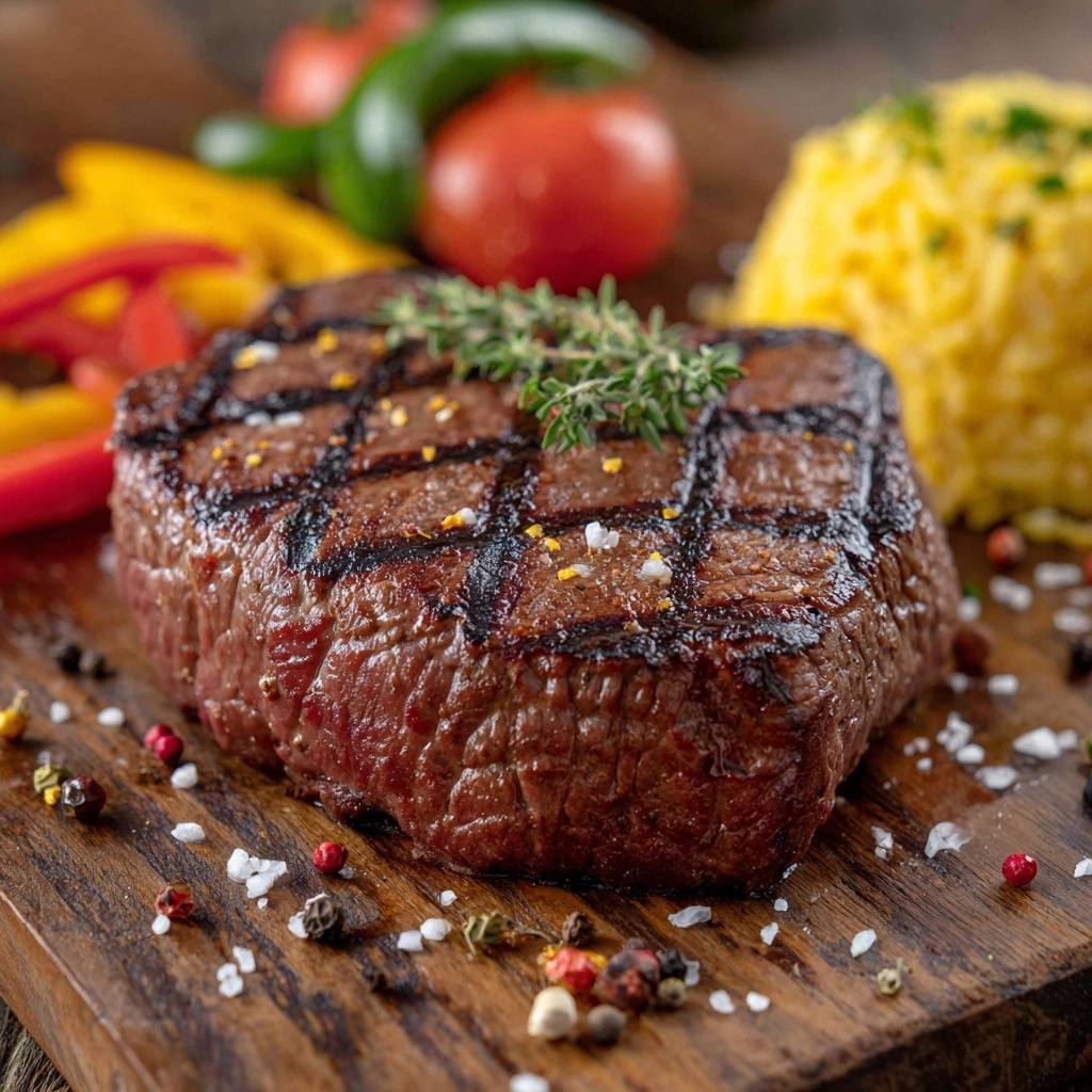 Pepper Steak with Bell Peppers and Onion Recipe - Recipe Image