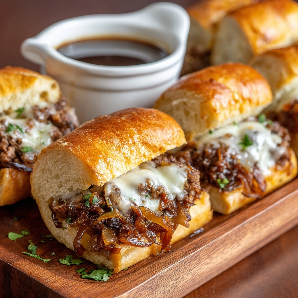 Ground Beef French Dip Sandwich: A Delicious & Easy Recipe - Recipe Image