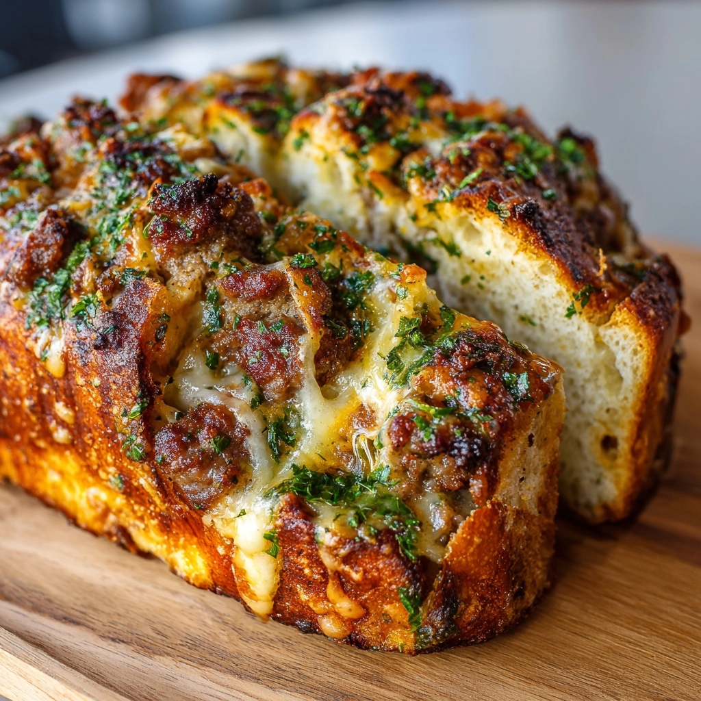 Sausage and Cheese Bread Recipe - Recipe Image