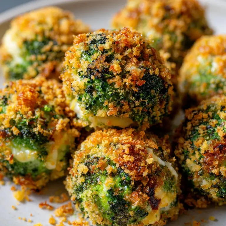 Baked Broccoli Cheese Balls Recipe
