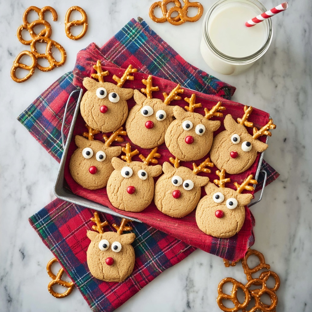 Peanut Butter Reindeer Cookies Recipe - Recipe Image