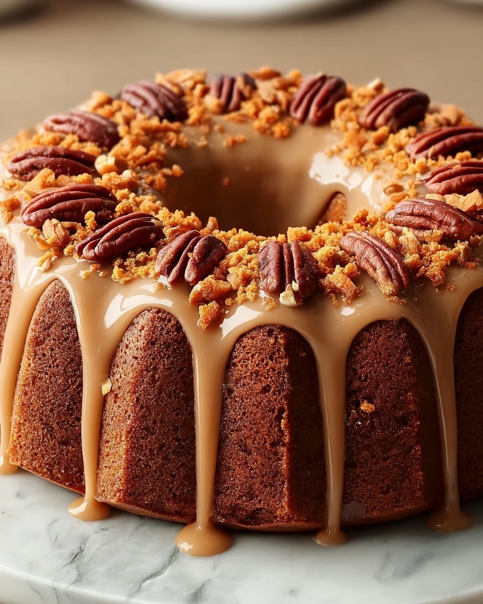 Sweet Potato Honeybun Cake with Pecans & Grated Sweet Potato Icing Recipe - Recipe Image