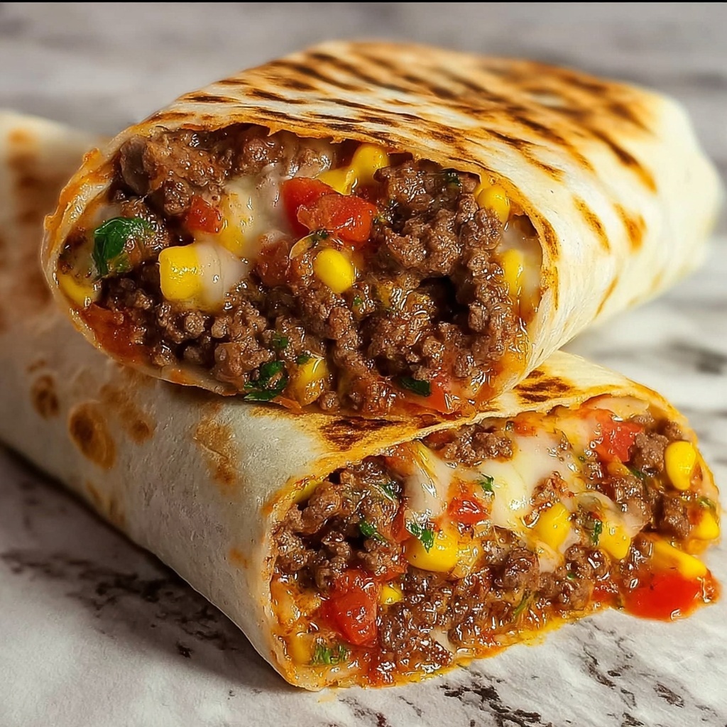 Sloppy Joe Grilled Burritos Recipe - Recipe Image