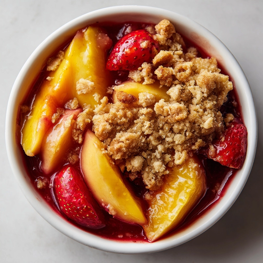 Strawberry Peach Crisp Recipe - Recipe Image