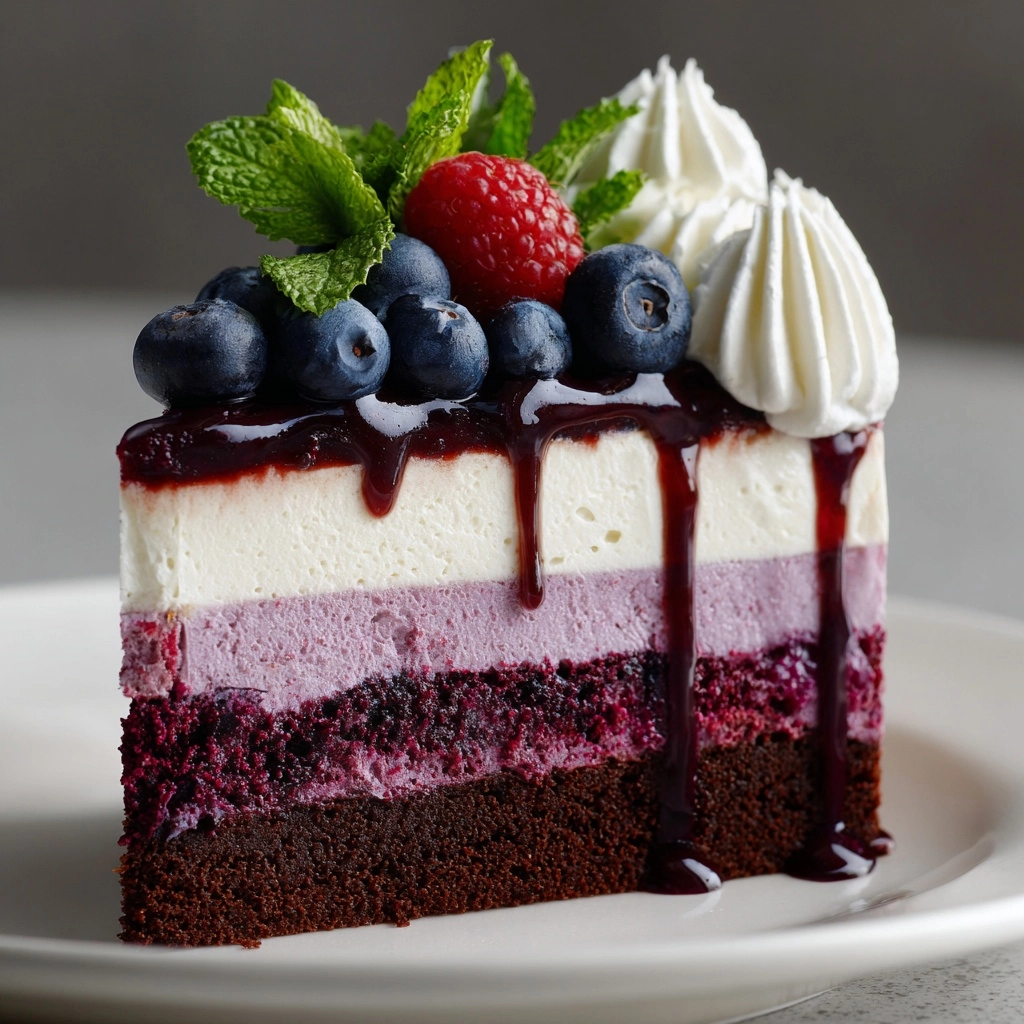 Blueberry Velvet Cheesecake Recipe - Recipe Image