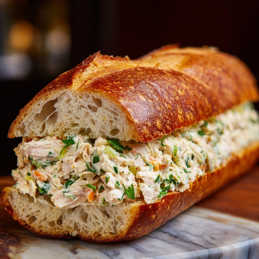 Chicken Stuffed French Bread Recipe - Recipe Image