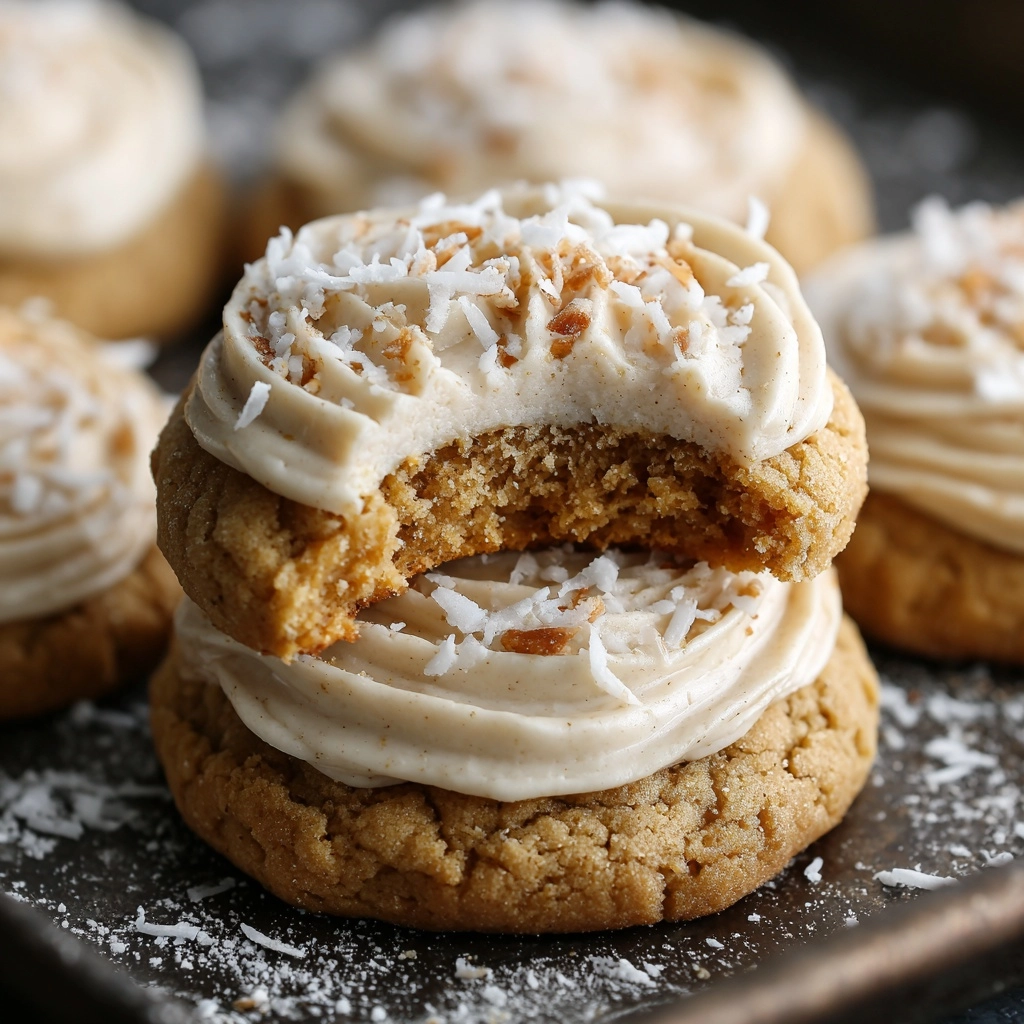 Healthy Soft Pumpkin Cookies with Salted Maple Frosting Recipe - Recipe Image