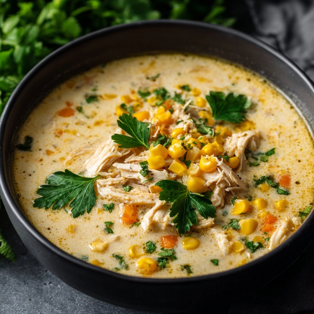 Creamy Chicken Corn Chowder Recipe - Recipe Image