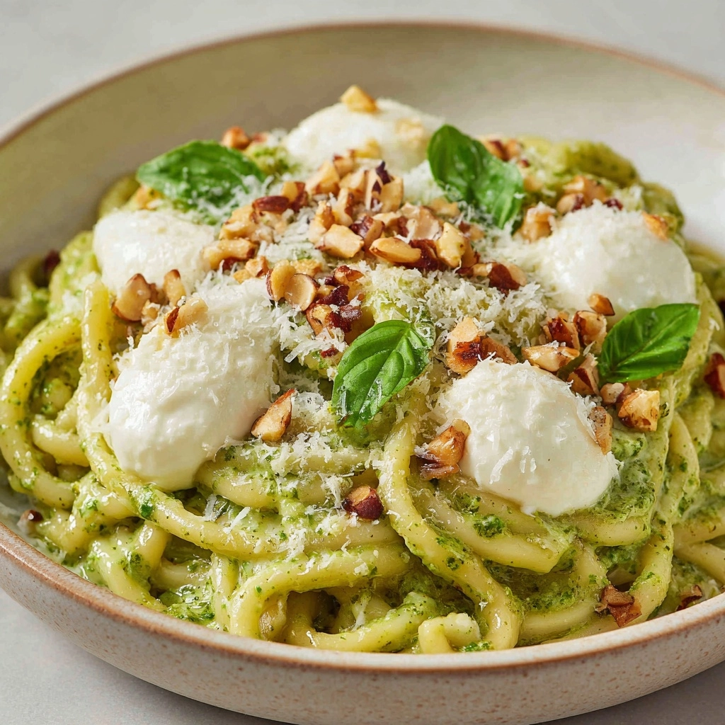 Creamy Pesto Pasta Sauce Recipe - Recipe Image
