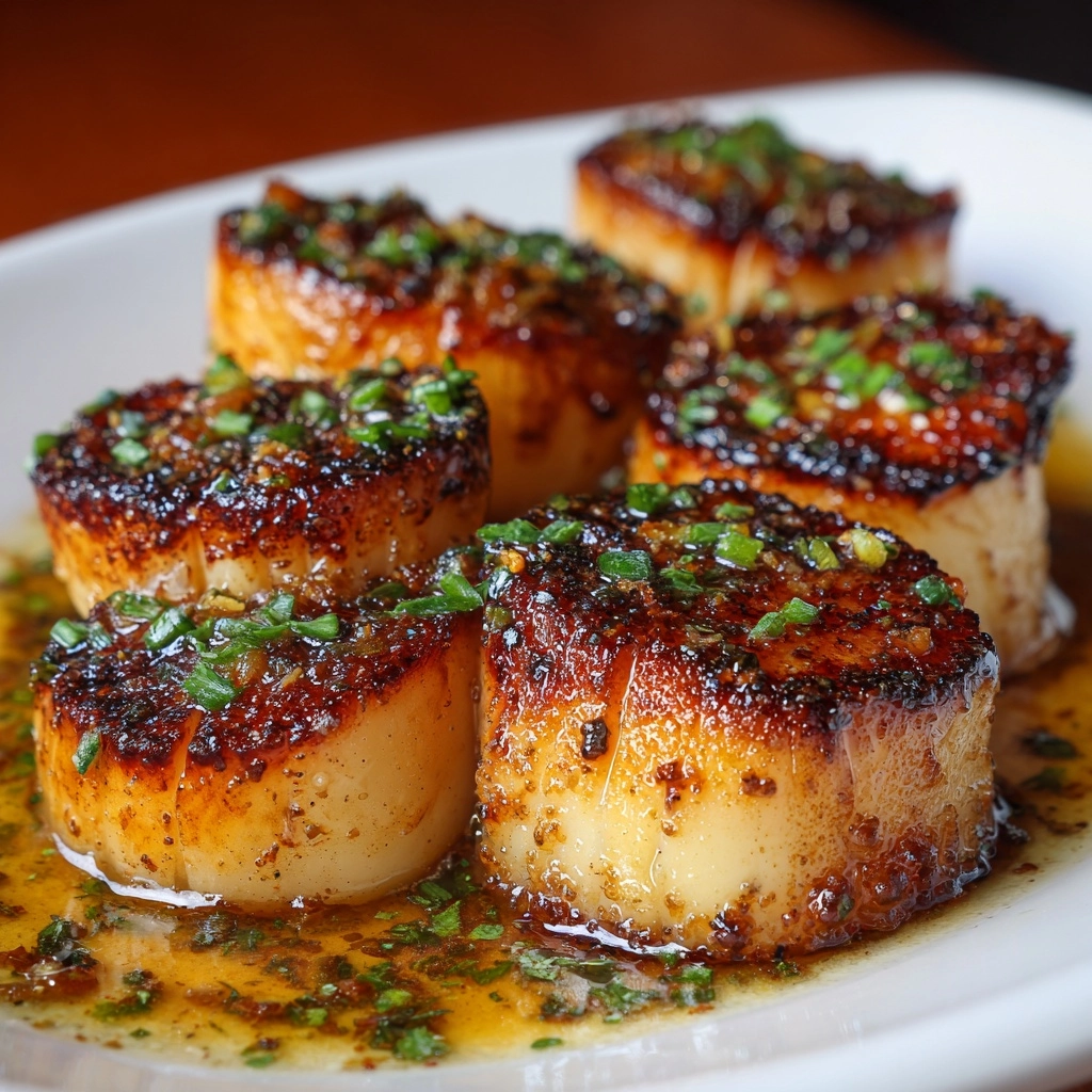 Seared Scallops with Spicy Cajun Cream Sauce Recipe - Recipe Image