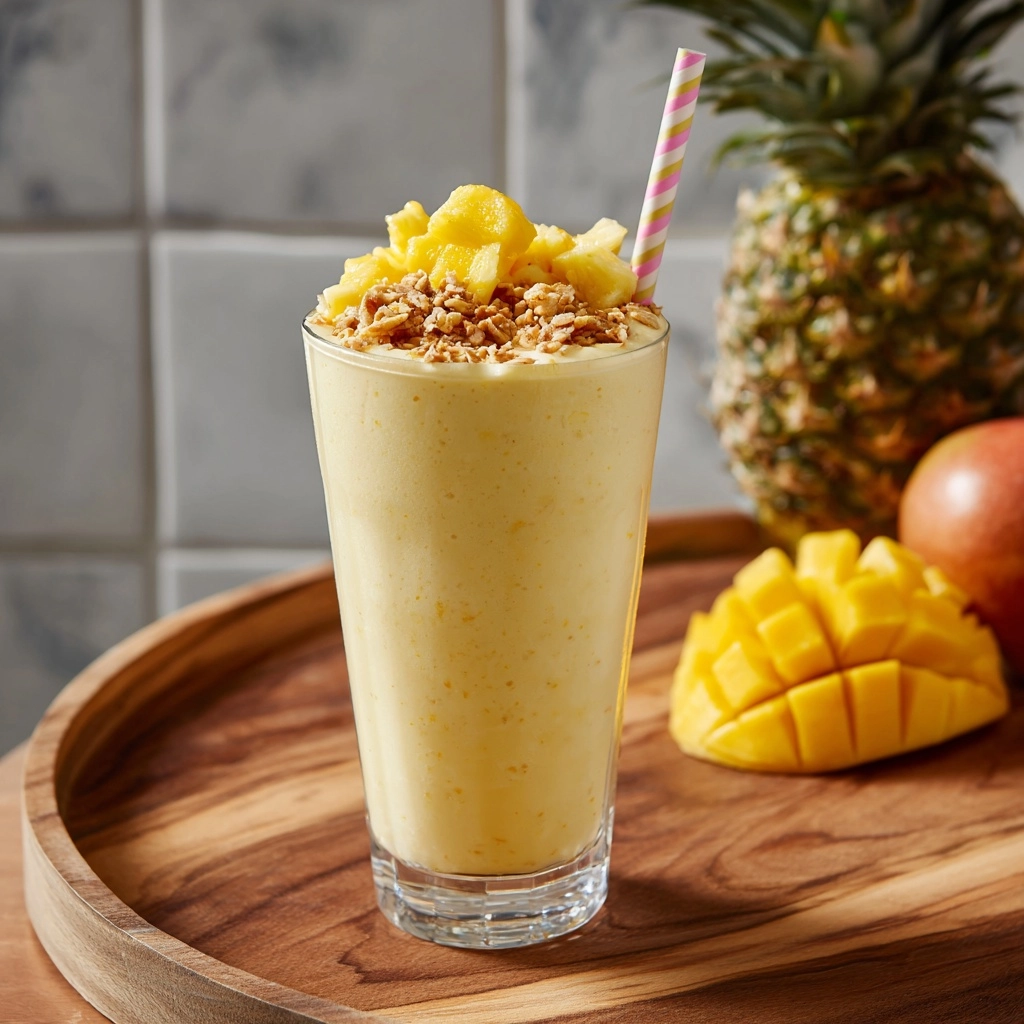 Mango Pineapple Smoothie Bowl Recipe - Recipe Image