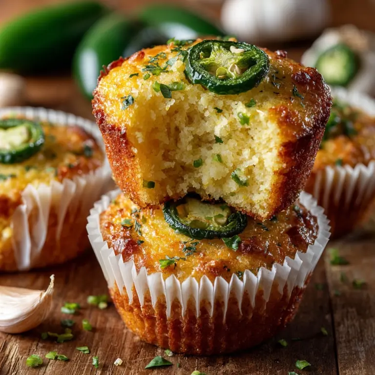 Jalapeño Cornbread Muffins with Cream Cheese Filling Recipe