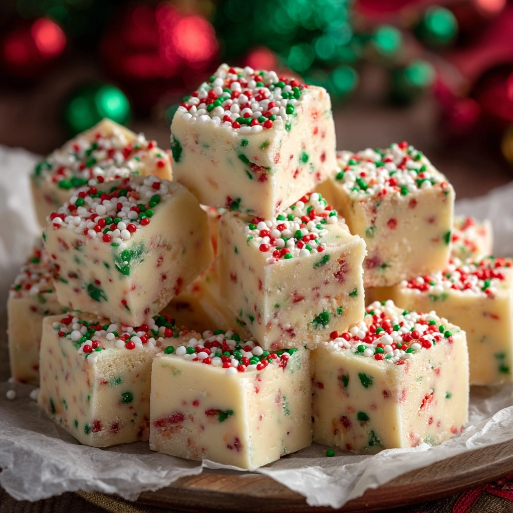 Christmas Shortbread Sugar Cookie Bites Recipe - Recipe Image