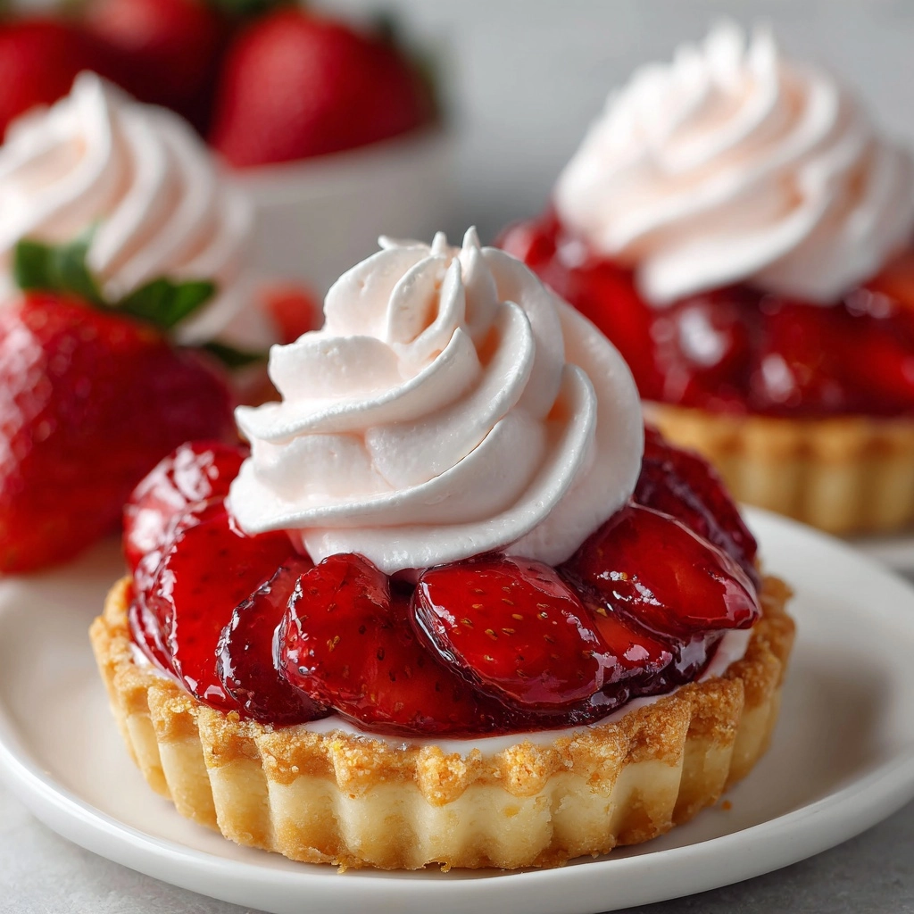 Mini Strawberry Pies with Sugar Cookie Crust Recipe - Recipe Image