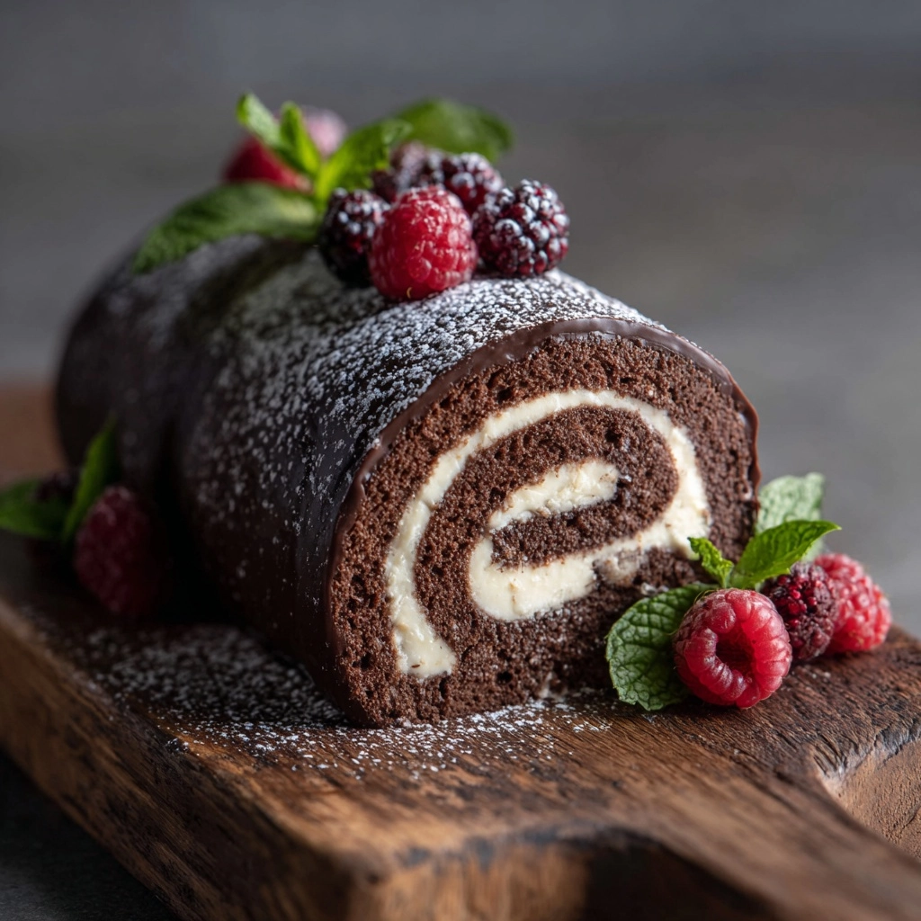 Choco Swiss Roll Delight Recipe - Recipe Image