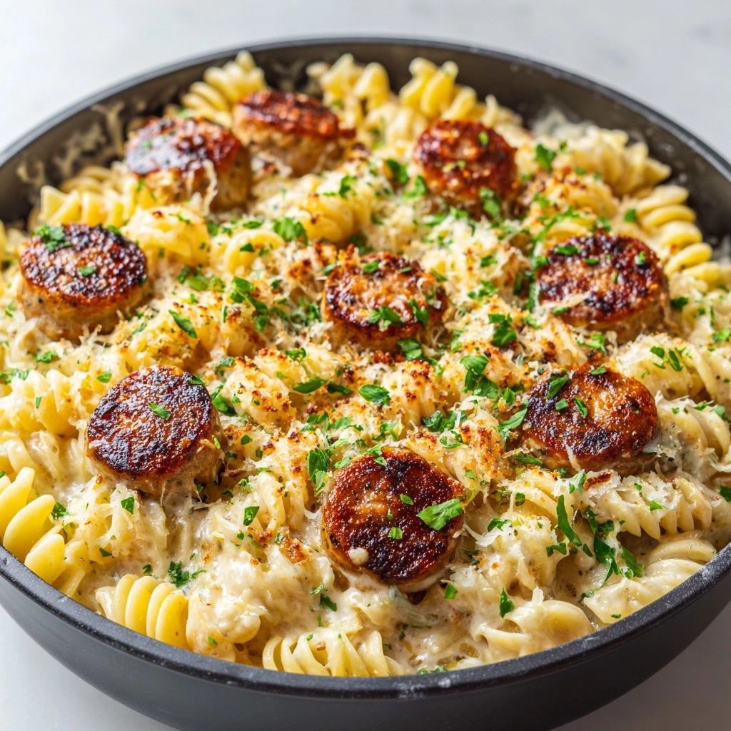 Ultimate Creamy Pepper Jack Chicken & Sausage Pasta Recipe - Recipe Image