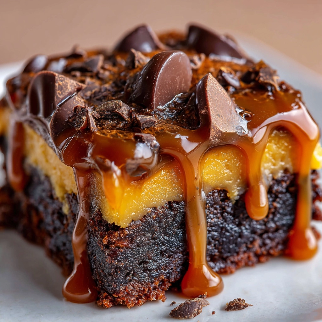 German Chocolate Poke Cake Recipe - Recipe Image