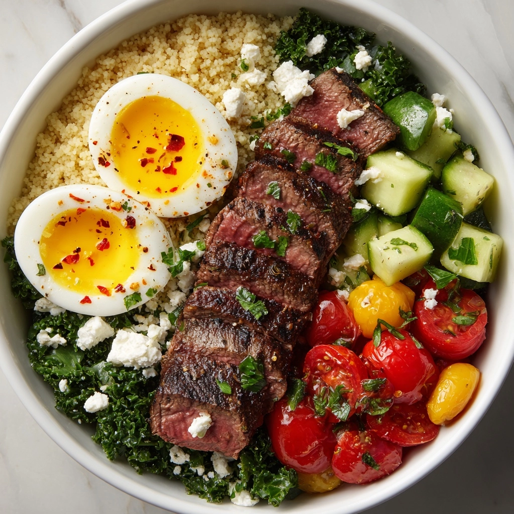 Mediterranean Steak Bowl Recipe - Recipe Image