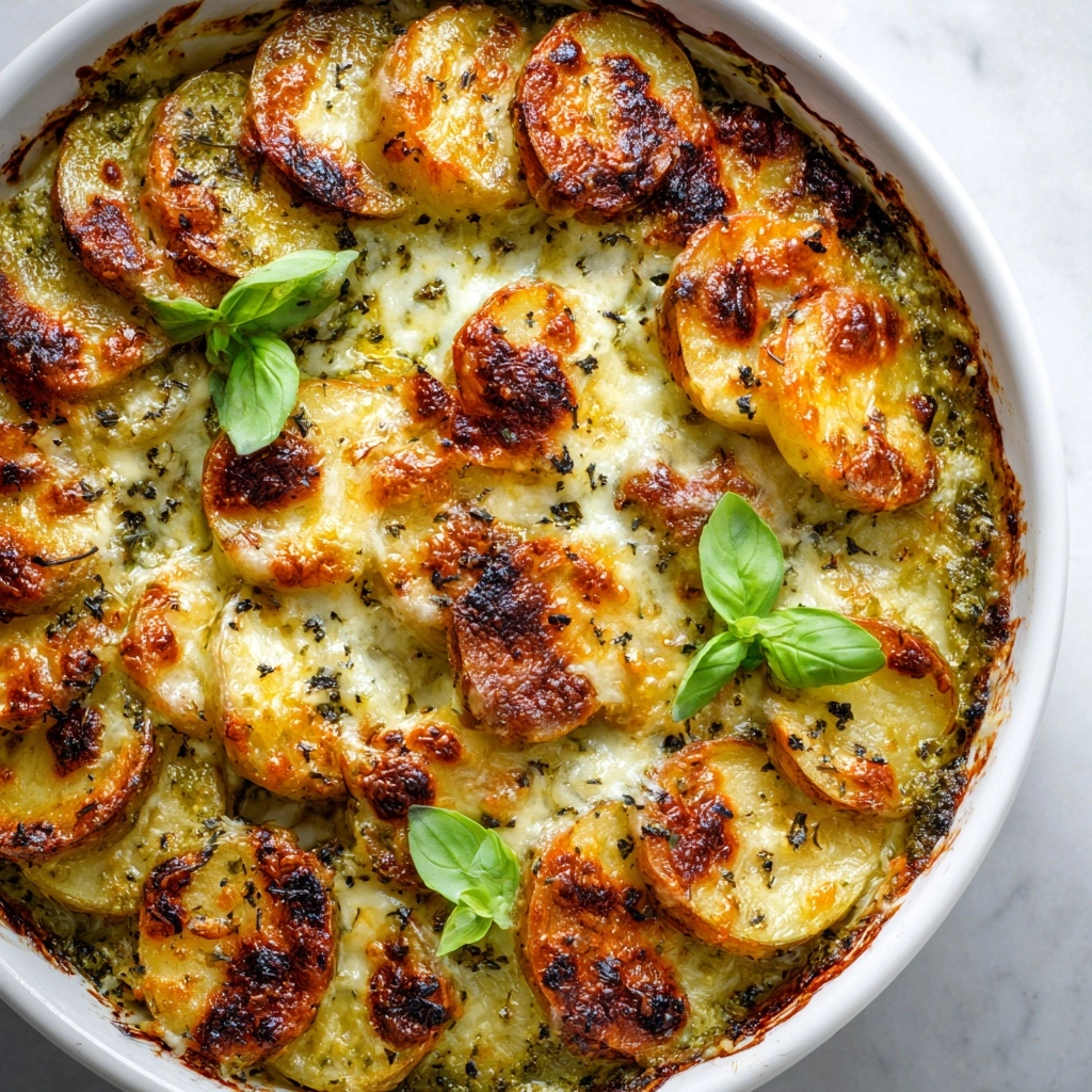 Pesto Potato Pizza with Sausage Recipe - Recipe Image