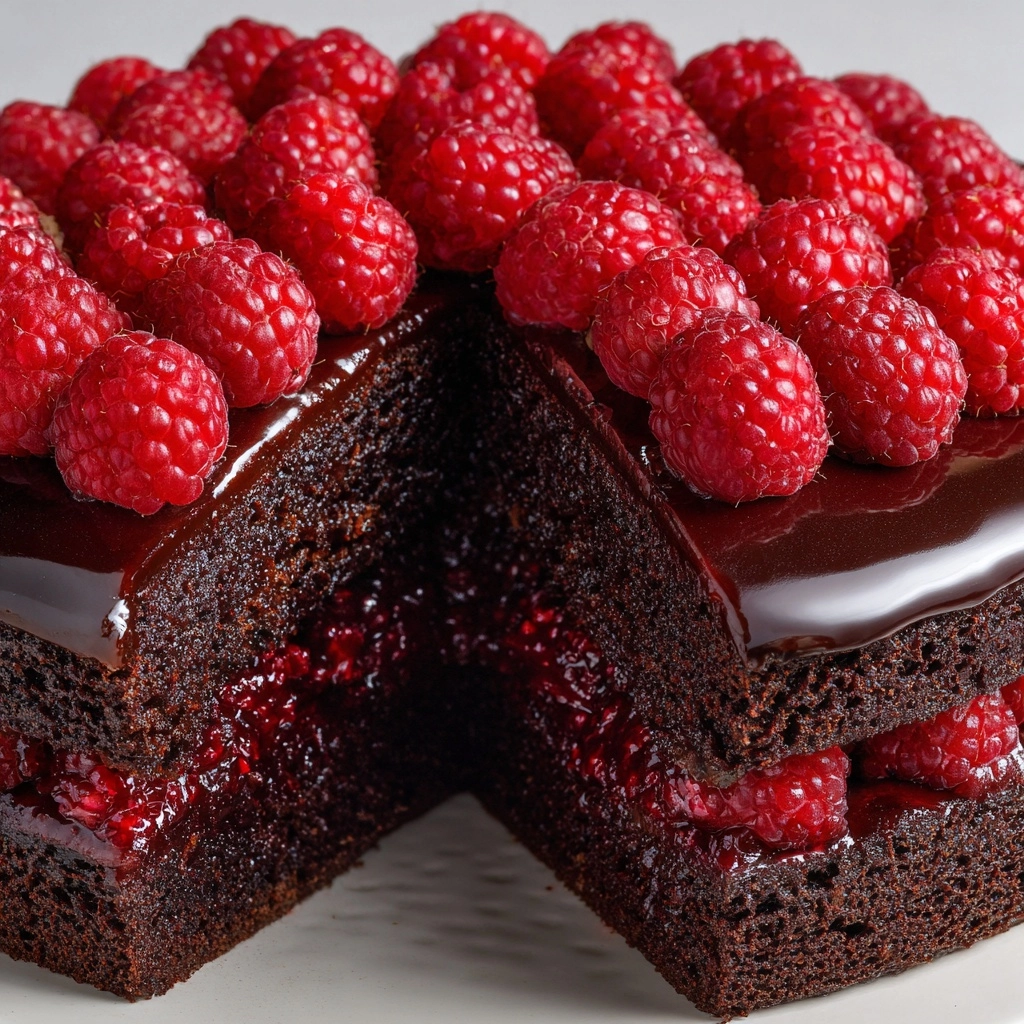 Chocolate Raspberry Truffle Cake Recipe - Recipe Image