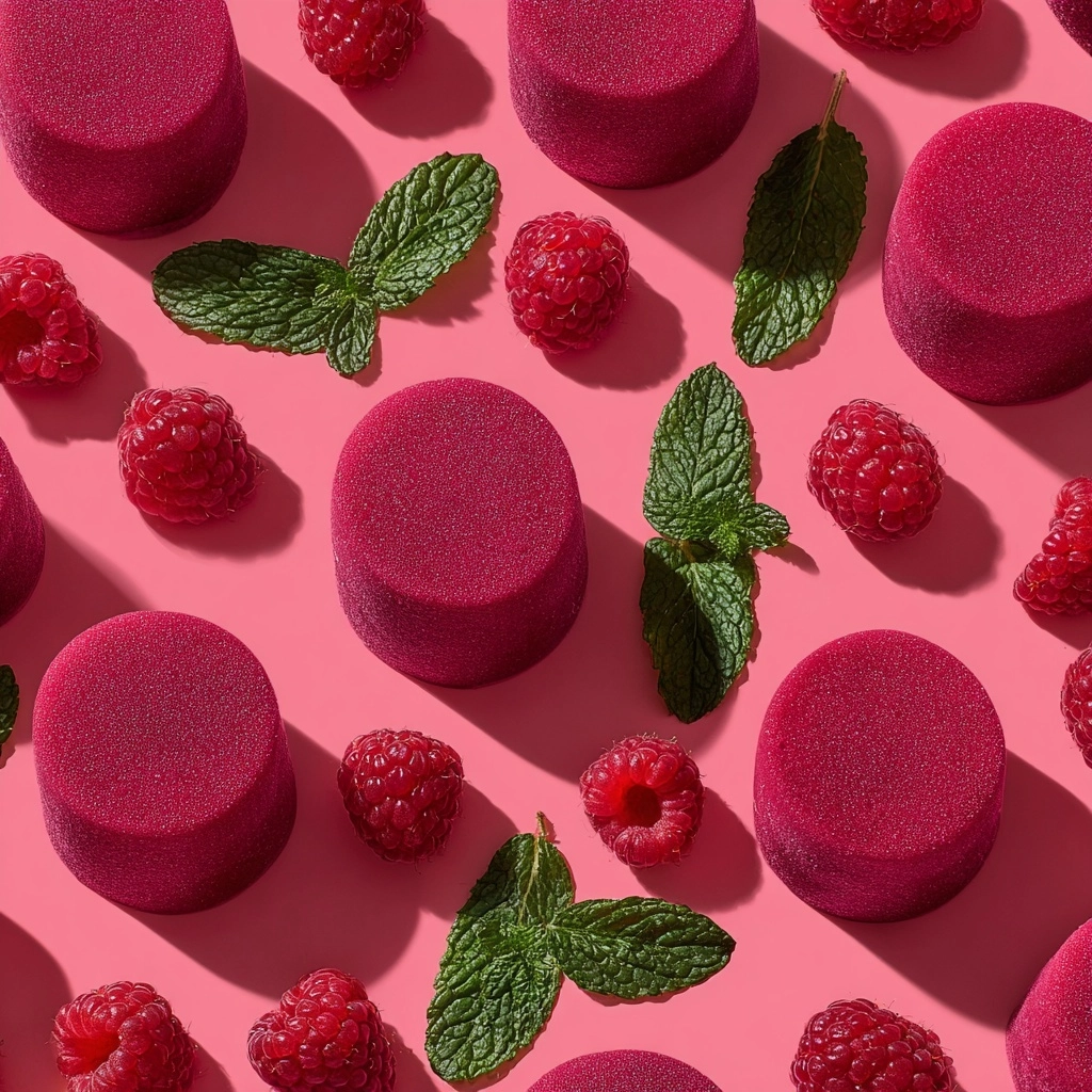 Raspberry Sorbet with Fresh Mint Recipe - Recipe Image