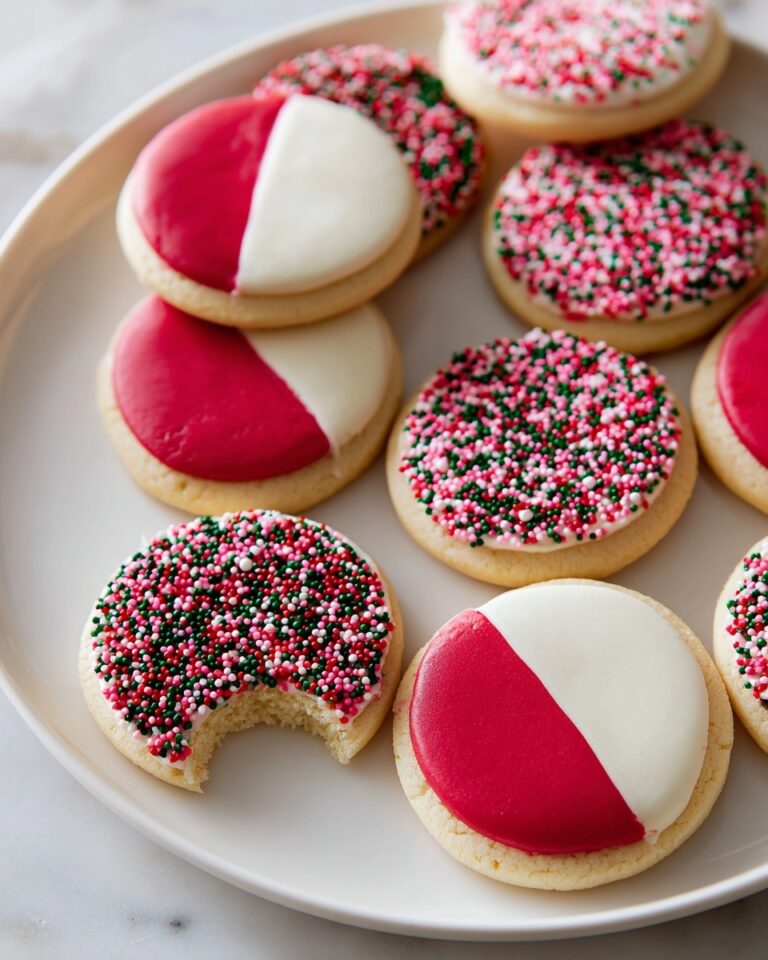 Red Velvet Shortbread Cookies Dipped in White Chocolate Recipe