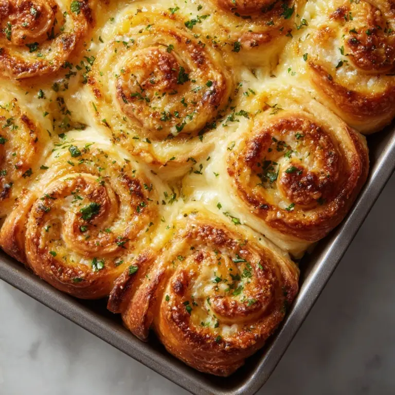 Cheesy Garlic Butter Crescent Rollups Recipe