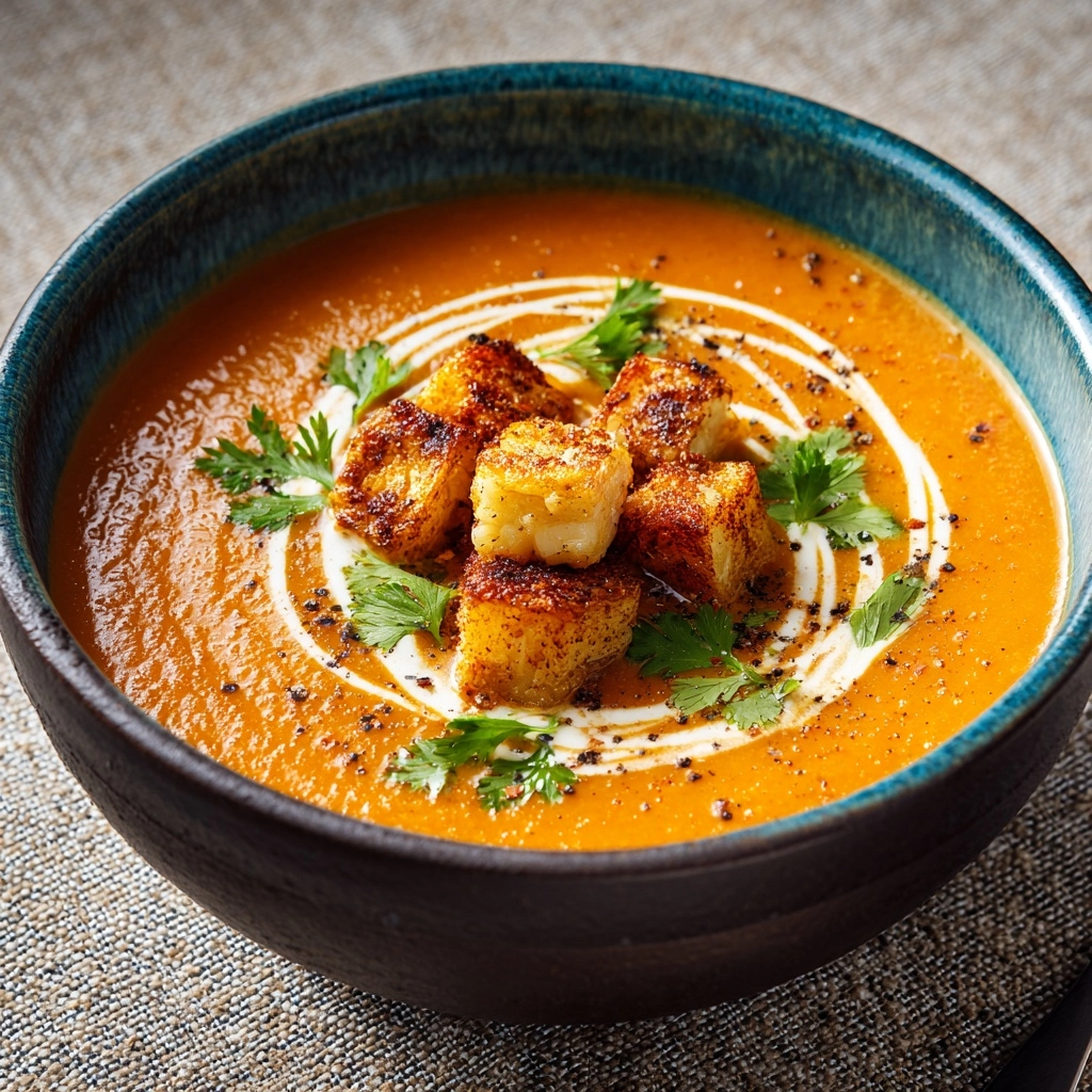 Butternut Squash and Sweet Potato Soup Recipe - Recipe Image