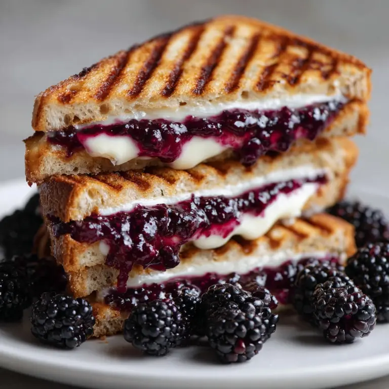 Balsamic Blackberry Brie Grilled Cheese Recipe
