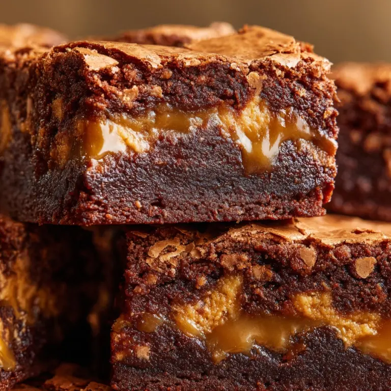 Fudgy Peanut Butter Brownies Recipe