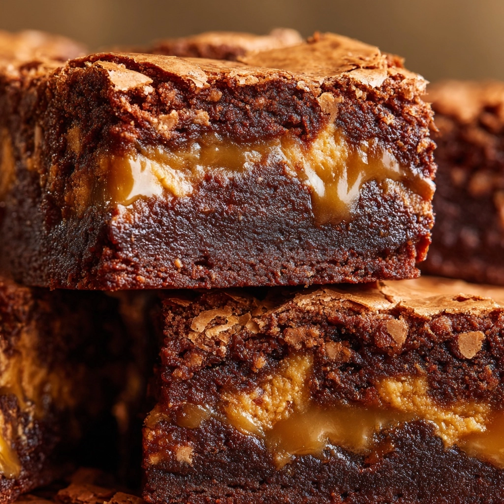 Fudgy Peanut Butter Brownies Recipe - Recipe Image