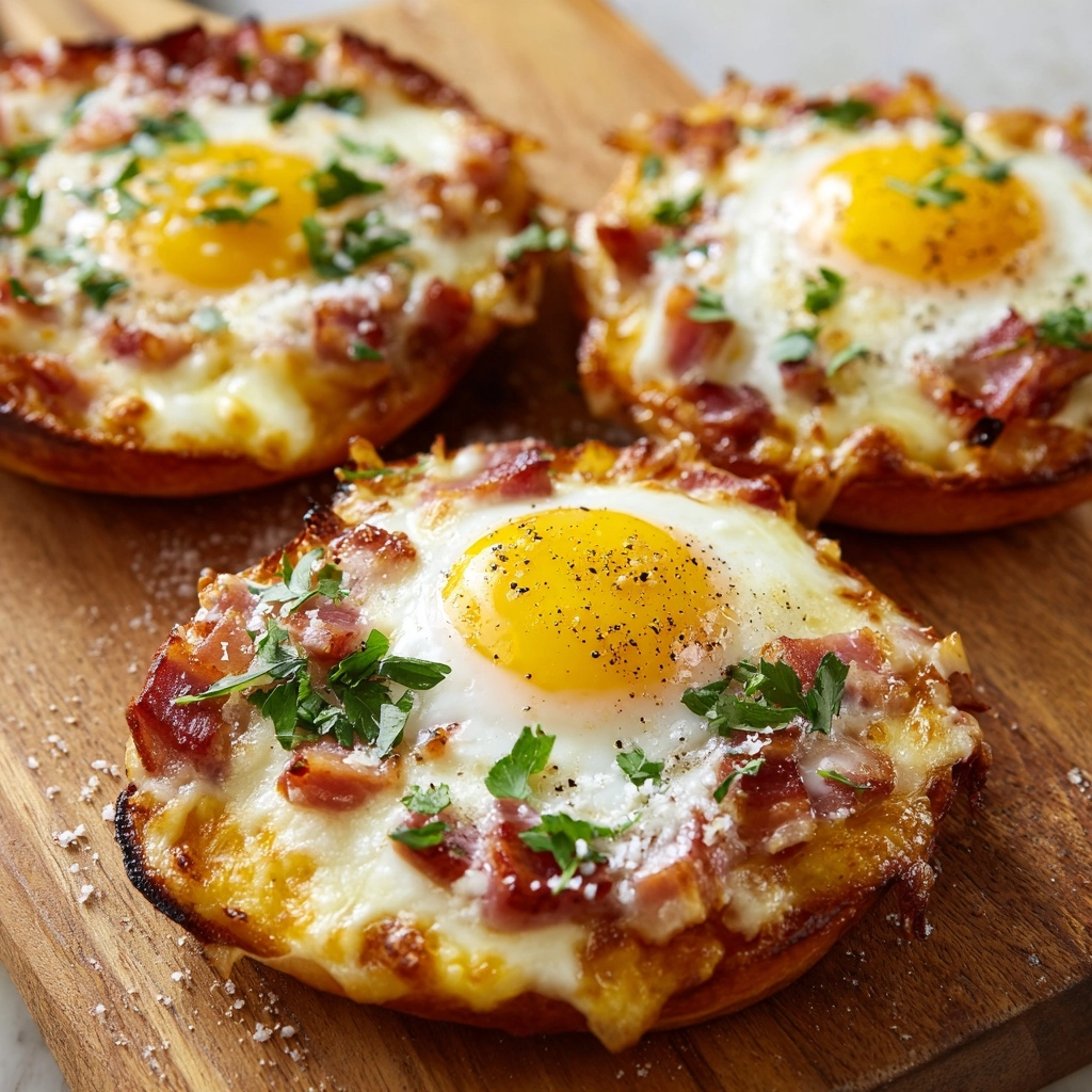 English Muffin Breakfast Pizza Recipe - Recipe Image