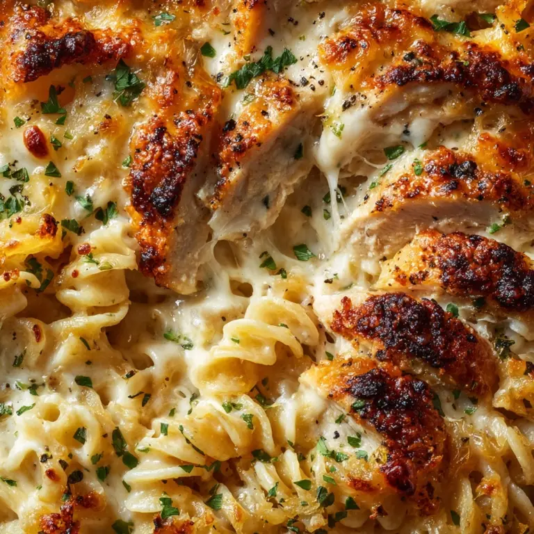 Garlic Parmesan Chicken Pasta Bake Recipe