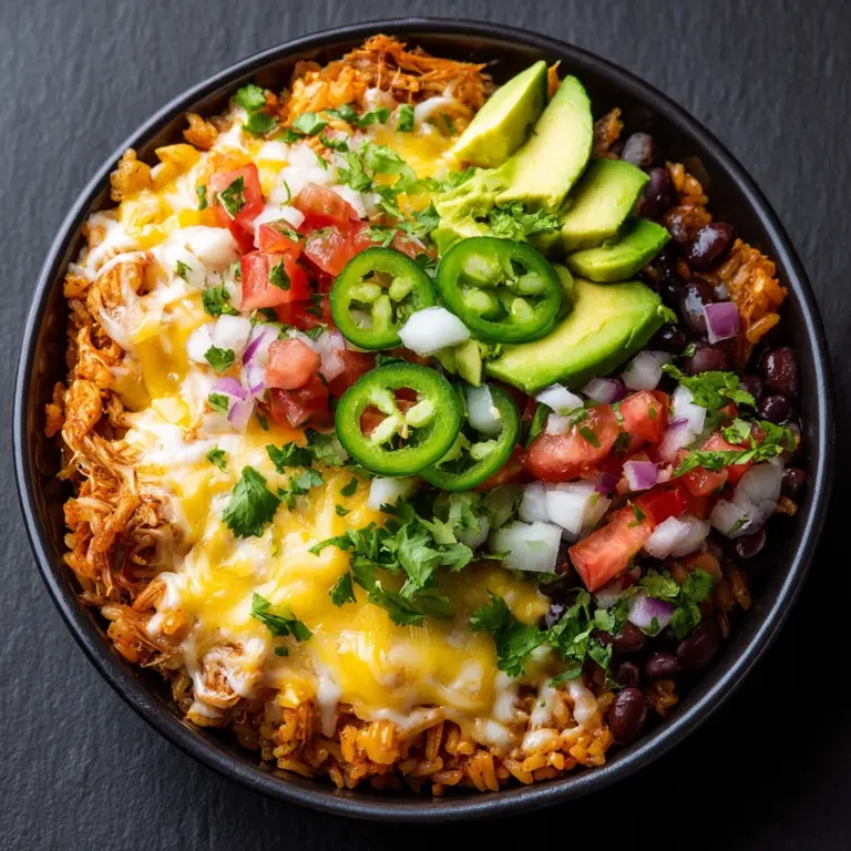 One-Pot Chicken Burrito Bowls Recipe