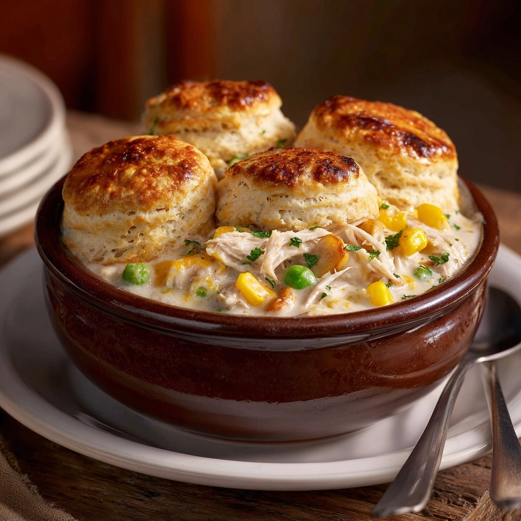 Chicken Cobbler with Red Lobster Biscuit Mix Recipe - Recipe Image