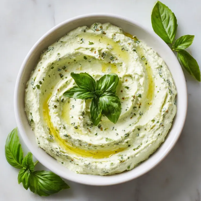 Lemon Basil Hummus Recipe