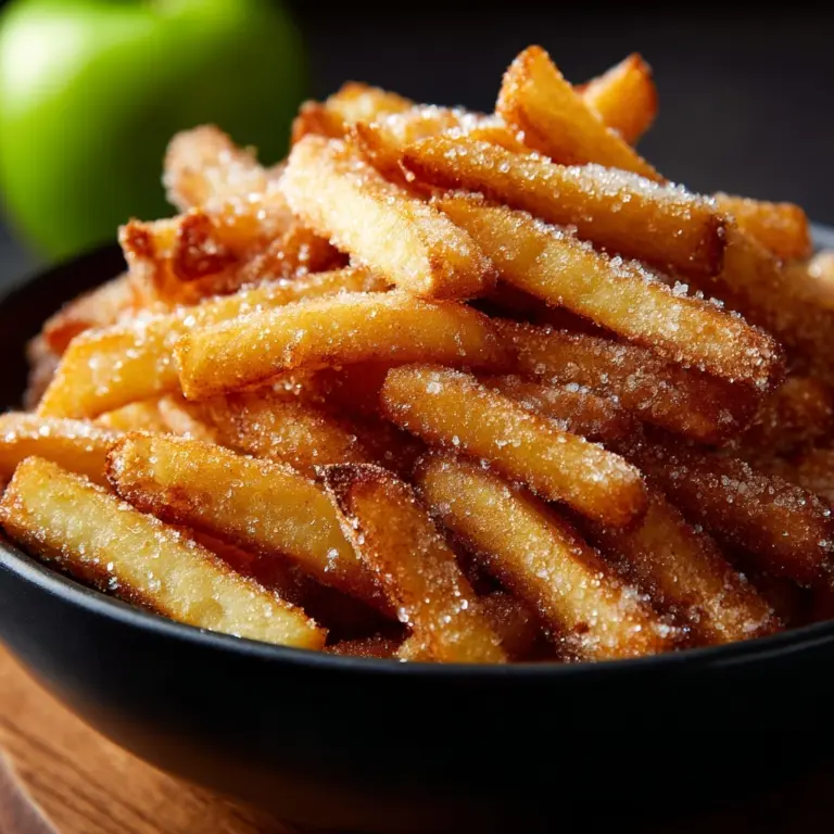 Crispy Air Fryer Apple Fries Recipe