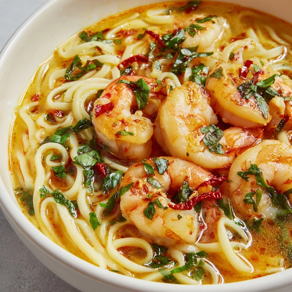 Thai Shrimp Coconut Noodle Soup Recipe - Recipe Image